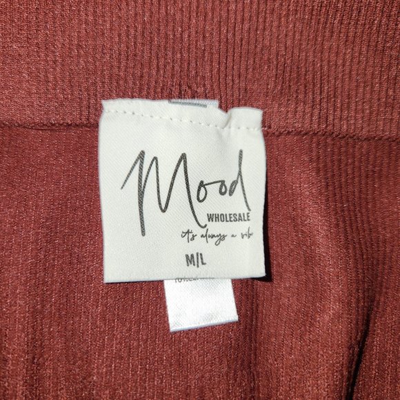 M/L Burgandy Ribbed Set - Picture 2 of 9